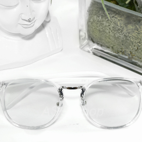 Tumblr Aesthetic Normcore Transparent Glasses - Picture 2 of 3